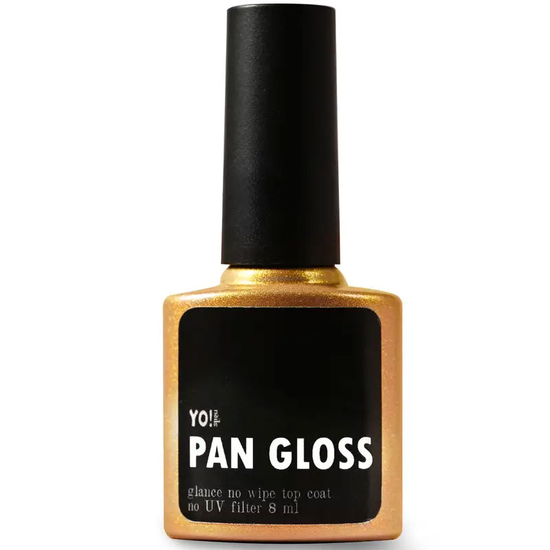 Экстремально глянцевый топ для выравнивания Yo!Nails PAN GLOSS без липкого слоя 8 мл, Объем: 8 мл