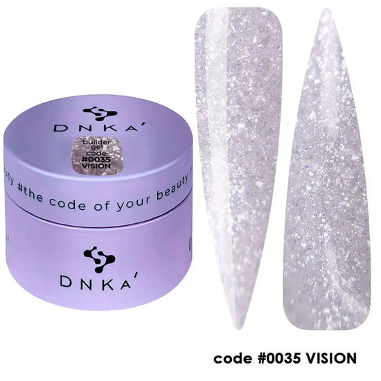 Гель для наращивания DNKa Builder Gel №0035 Vision 15 мл, Объем: -15 мл, Цвет: 0035