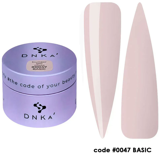 Гель для нарощування DNKa Builder Gel Basic №0047 30 мл, Об`єм: 30 мл
, Колір: 0047
