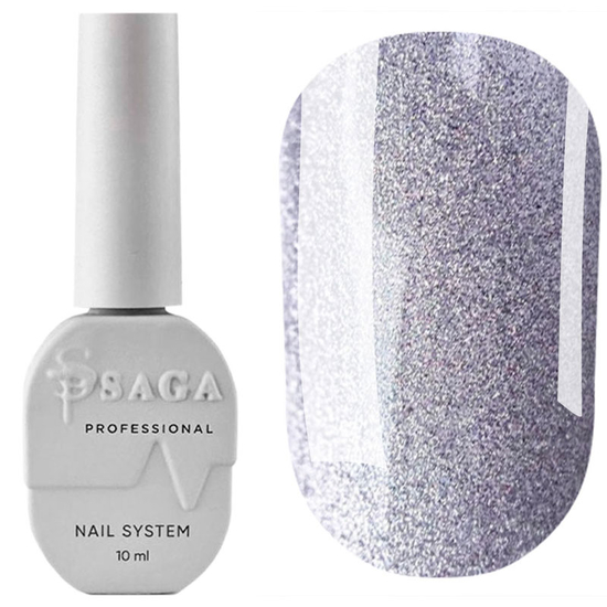 Гель-лак SAGA Cat Shine Silver 9 мл