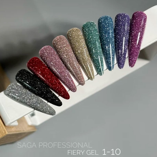 Гель-лак світловідбиваючий SAGA Fiery Gel №04, 10 мл, Колір: 042