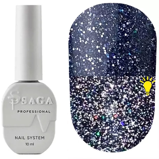 Гель-лак світловідбиваючий SAGA Fiery Gel №12, 10 мл, Колір: 12