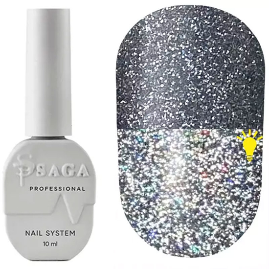 Гель-лак светоотражающий SAGA Fiery Gel №15, 8 мл, Цвет: 15