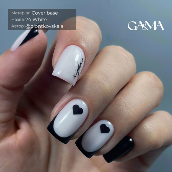 Камуфлирующая база GaMa Cover Base №024 White 15 мл, Объем: 15 мл, Цвет: 0242