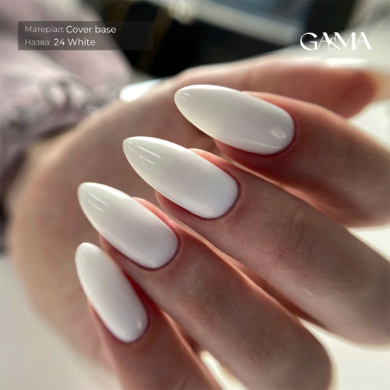 Камуфлирующая база GaMa Cover Base №024 White 30 мл, Объем: 30 мл, Цвет: 0243