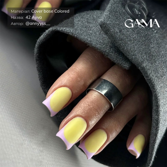 Кольорова база GaMa Cover base Colored 042 Ayva 15 мл, Об`єм: 15 мл, Колір: 0423