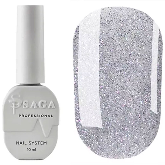Топ для гель-лака без липкого слоя SAGA Crush Top №01 (голографический, светоотражающий), 9 мл, Цвет: 01
