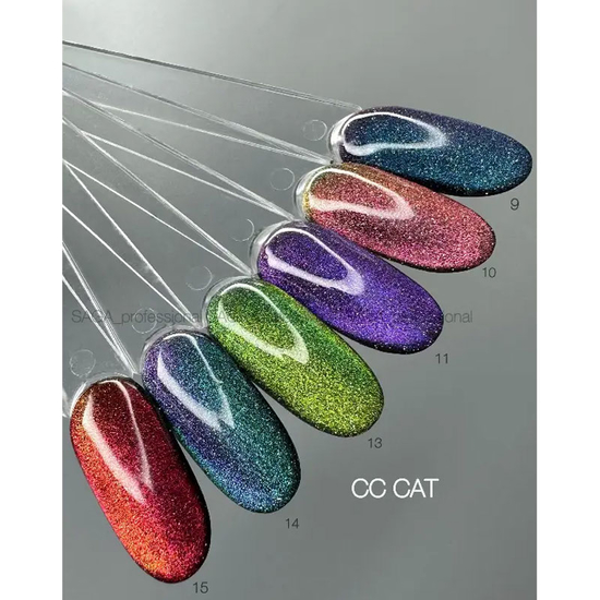 Гель-лак светоотражающий SAGA Cat Chameleon, №15, 8 мл, Цвет: 158