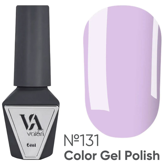 Гель-лак Valeri №131 (пастельно-сиреневый, эмаль), 6 мл