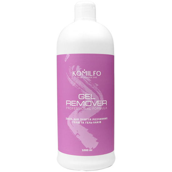 Komilfo Gel Remover - засіб для зняття soak off гелів і гель-лаків, 1000 мл, Об`єм: 1000 мл