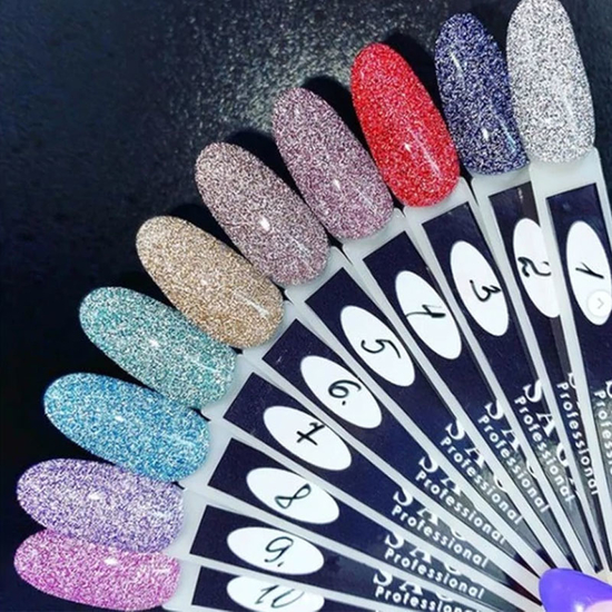 ЗНИЖКА!Гель-лак світловідбиваючий SAGA Fiery Gel №11, 9 мл3