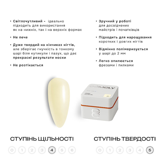 Гель для зміцнення та нарощування GÉMELY ex GA&MA Power Builder gel 023 30 мл, Объем: -30 мл, Цвет: 0235