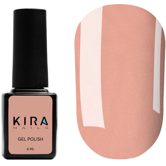 Гель-лак Kira Nails №045 (темно-карамельный с мелким шимером), 6 мл