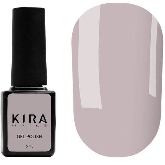 Гель-лак Kira Nails №066 (светло-серый, эмаль), 6 мл