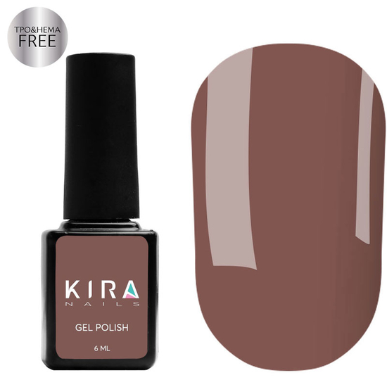 Гель-лак Kira Nails №170 (молочный шоколад, эмаль), 6 мл