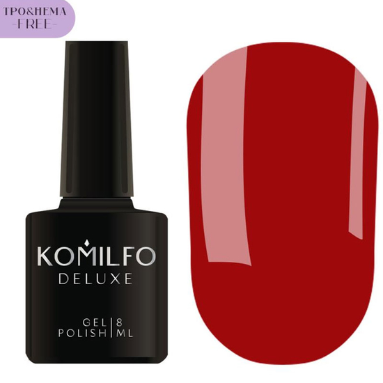 Гель-лак Komilfo Red Code Collection №002 HEMA/TPO free 8 мл, Колір: 002