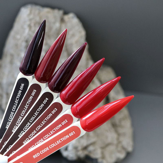 Гель-лак Komilfo Red Code Collection №004 HEMA/TPO free 8 мл, Колір: 0044