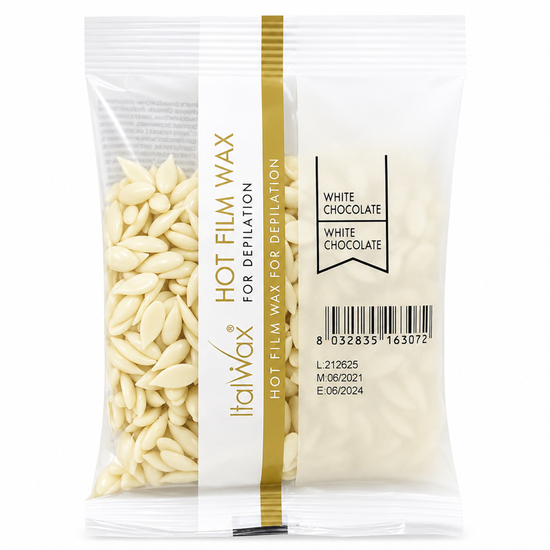 ItalWax Гарячий віск у гранулах, білий шоколад, 100 г, Об`єм: 100 г, Аромат: Білий шоколад