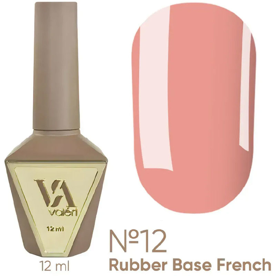 Valeri French base №012 (рожевий, емаль), 12 мл