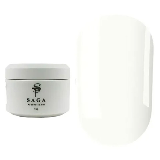 Гель для наращивания SAGA Builder Gel Veil №7 Milk 15 мл, Объем: 15 мл, Цвет: Milk

