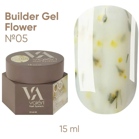 Гель для наращивания Valeri Builder Gel Flower №05 15 мл, Цвет: 052