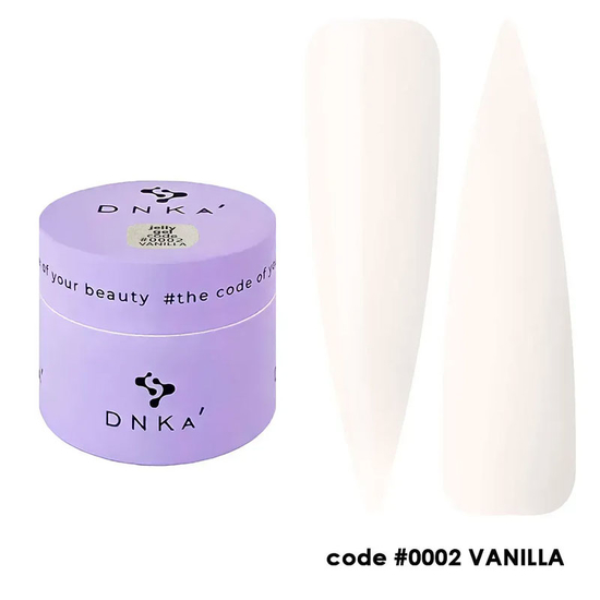 DNKa Гель-желе для ногтей Gelly Gel 0002 Vanilla, 15 мл, Объем: 15 мл, Цвет: 0002