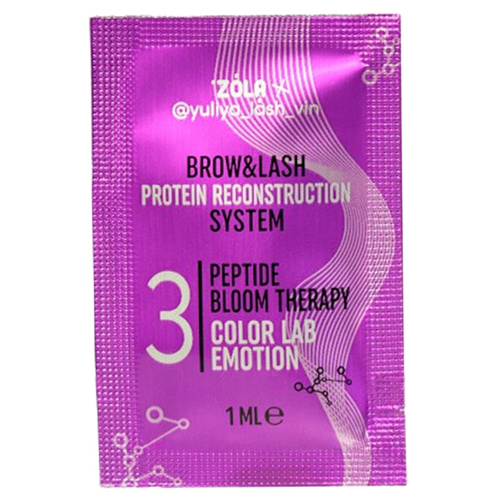 Состав для ламинирования в саше ZOLA x Yuliya Lash Vin COLOR LAB EMOTION 03 PEPTIDE BLOOM 1 мл/1 шт, Объем: 1 мл