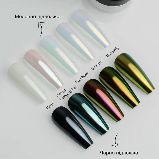 Втирка для нігтів GÉMELY ex GA&MA Rainbow 007 0,3 г, Колір: 0072