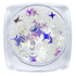 Komilfo диско дизайн №012, 4-х угольные звезды MIX, прозрачные, хамелеон, 2,5 мм, 3 и 4 мм, (1 г), Цвет: 012