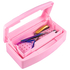 Бокс-контейнер для дезинфекции маникюрных инструментов 0,5 л (с окошком), розовый, Цвет: Розовый
