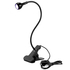 Гнучка лампа UV для сушіння гель-лаку, гелевих типс з USB-роз'ємом (настільна з прищіпкою) 3 Вт Чорна, Колір: Чорна