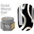 Гель-фарба для нігтів Valeri Gold Metal Gel 5 мл, Об`єм: 5 мл
, Колір: Gold