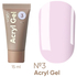 Акрил-гель Valeri Acryl Gel №03 Бело-розовый 15 мл, Объем: -15 мл, Цвет: 03