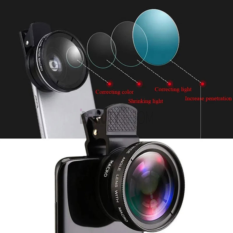 Макролинза для телефона 2 в 1 - 0,45X Phone Lens: купить в Днепре